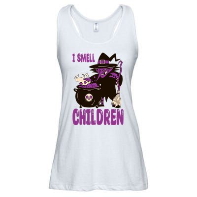 I Smell Children Funny Halloween Witch Ladies Essential Flowy Tank