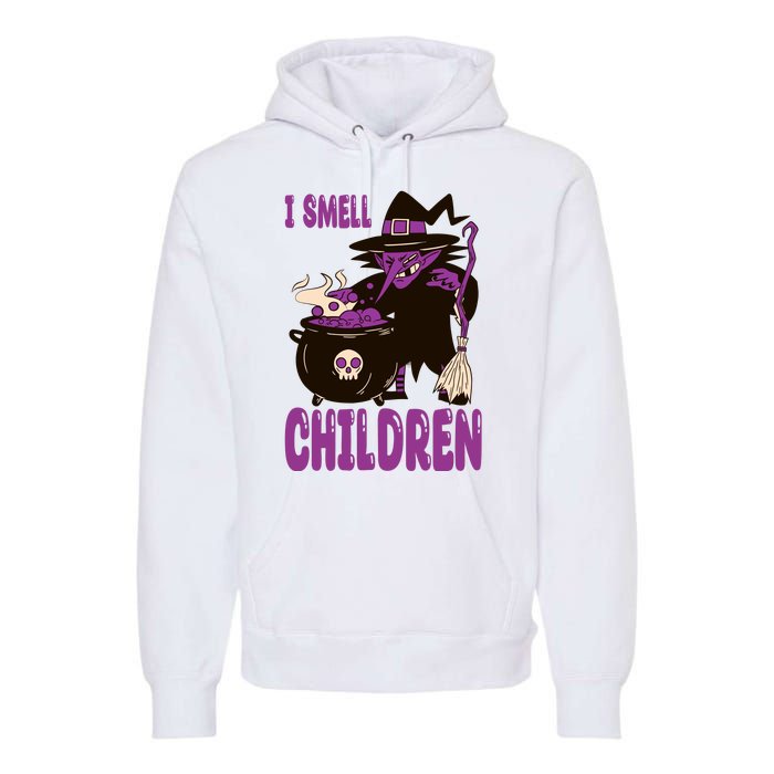 I Smell Children Funny Halloween Witch Premium Hoodie