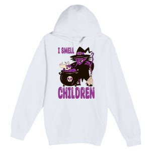 I Smell Children Funny Halloween Witch Premium Pullover Hoodie