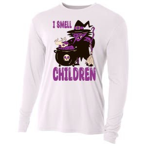 I Smell Children Funny Halloween Witch Cooling Performance Long Sleeve Crew