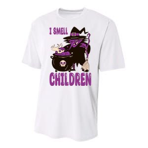 I Smell Children Funny Halloween Witch Performance Sprint T-Shirt