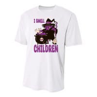 I Smell Children Funny Halloween Witch Youth Performance Sprint T-Shirt