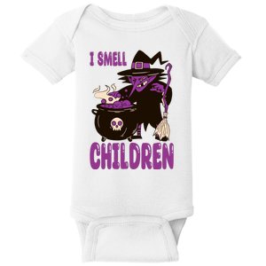 I Smell Children Funny Halloween Witch Baby Bodysuit