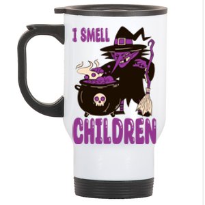 I Smell Children Funny Halloween Witch Stainless Steel Travel Mug