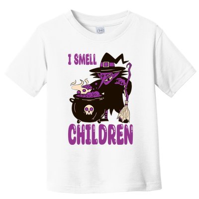 I Smell Children Funny Halloween Witch Toddler T-Shirt