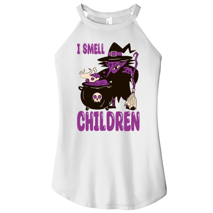 I Smell Children Funny Halloween Witch Women's Perfect Tri Rocker Tank