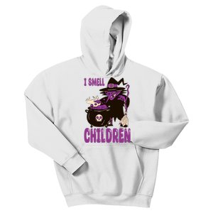 I Smell Children Funny Halloween Witch Kids Hoodie