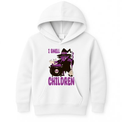 I Smell Children Funny Halloween Witch Kids Hoodie