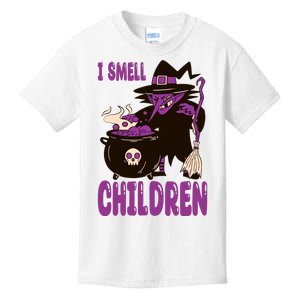 I Smell Children Funny Halloween Witch Kids T-Shirt