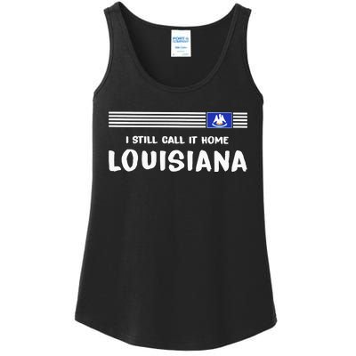 I Still Call It Home Louisiana Flag Ladies Essential Tank