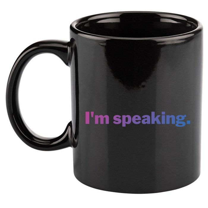 IM Speaking Cool Gift 11oz C Handle Ceramic Mug