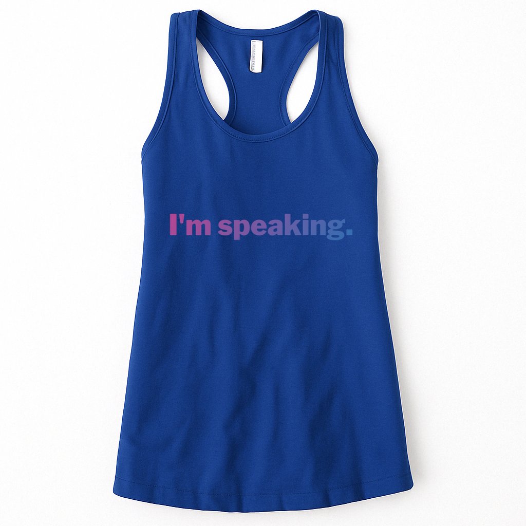 IM Speaking Cool Gift Womens Tank Top