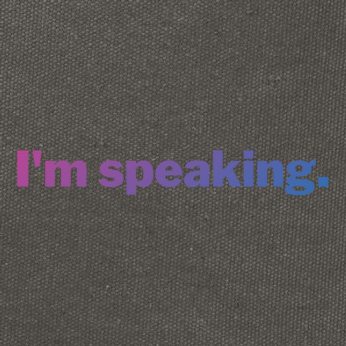 IM Speaking Cool Gift Cotton Canvas Backpack
