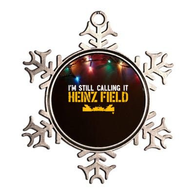 I'm Still Calling It Heinz Field Metallic Star Ornament