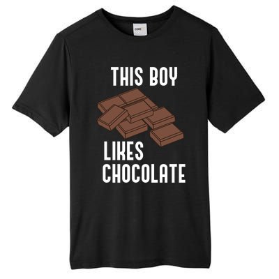 Ironic Saying Chocolatier Likes Chocolate Gift Tall Fusion ChromaSoft Performance T-Shirt