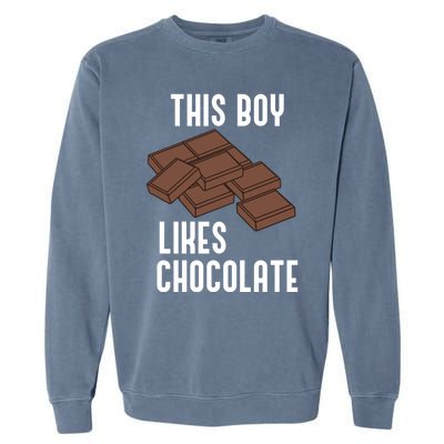 Ironic Saying Chocolatier Likes Chocolate Gift Garment-Dyed Sweatshirt