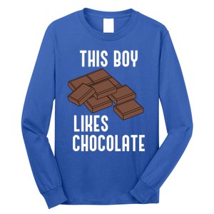 Ironic Saying Chocolatier Likes Chocolate Gift Long Sleeve Shirt