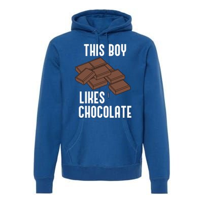 Ironic Saying Chocolatier Likes Chocolate Gift Premium Hoodie