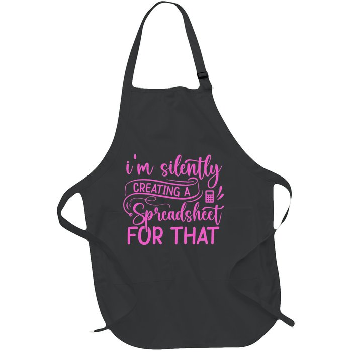 I'm Silently Creating A Spreadsheet For That Math Majors Full-Length Apron With Pockets