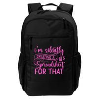 I'm Silently Creating A Spreadsheet For That - Math Majors Daily Commute Backpack