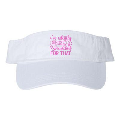 I'm Silently Creating A Spreadsheet For That - Math Majors Valucap Bio-Washed Visor