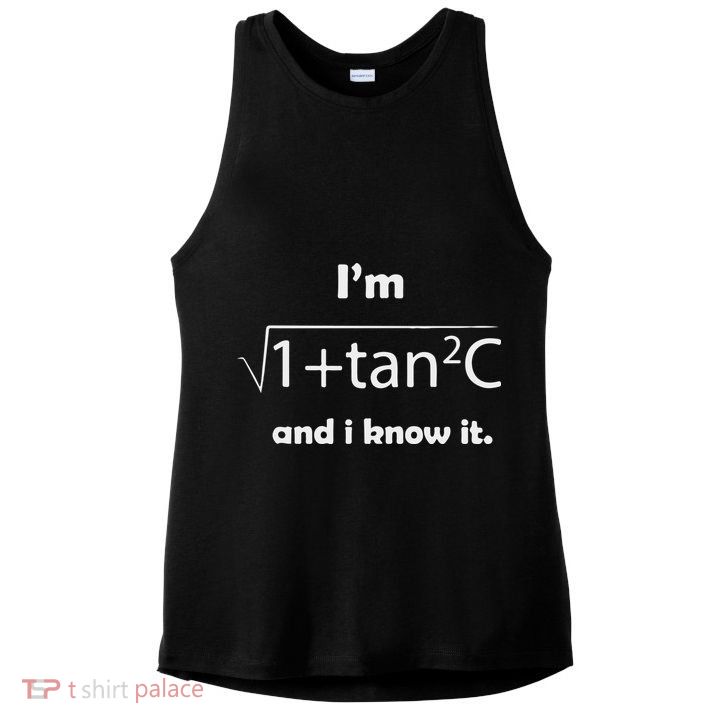 I’M Sec C And I Know It Funny Sexy Math Humor Ladies PosiCharge Tri-Blend Wicking Tank