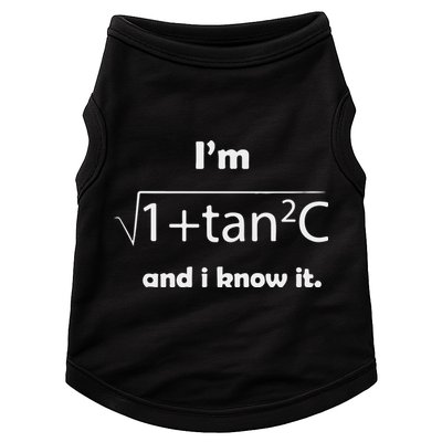 I’M Sec C And I Know It Funny Sexy Math Humor Doggie Tank
