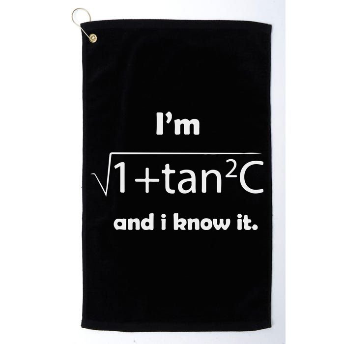 I’M Sec C And I Know It Funny Sexy Math Humor Golf Towel