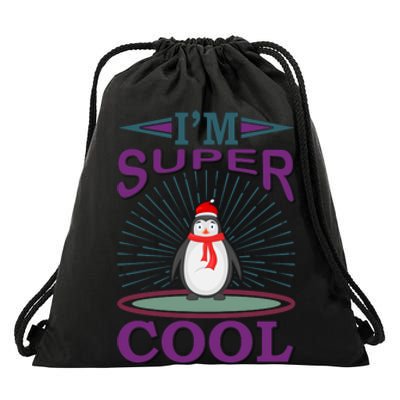 I'm Super Cool Drawstring Bag