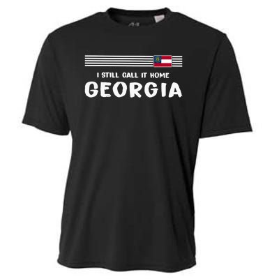 I Still Call It Home Georgia Flag Cooling Performance Crew T-Shirt