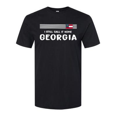 I Still Call It Home Georgia Flag Softstyle CVC T-Shirt