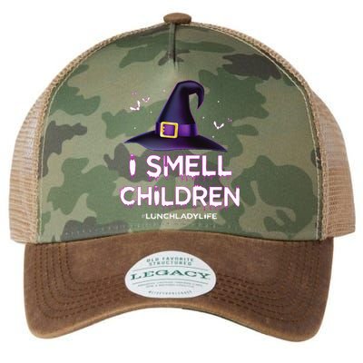 I Smell Children Lunch Lady Life Halloween For Lunch Lady Legacy Tie Dye Trucker Hat