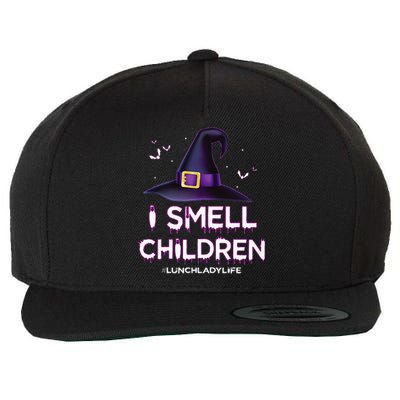 I Smell Children Lunch Lady Life Halloween For Lunch Lady Wool Snapback Cap