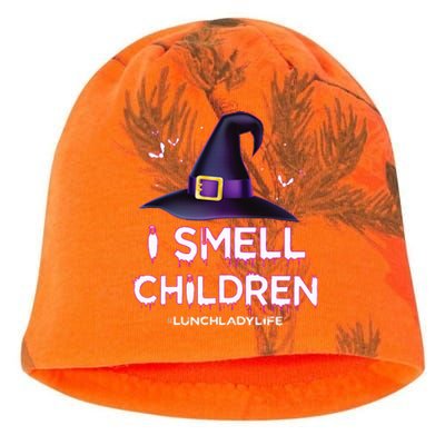 I Smell Children Lunch Lady Life Halloween For Lunch Lady Kati - Camo Knit Beanie