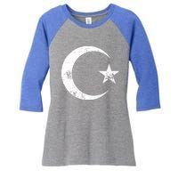 Islam Symbol Cool Islamic Muslim Sign Gift Funny Gift Women's Tri-Blend 3/4-Sleeve Raglan Shirt