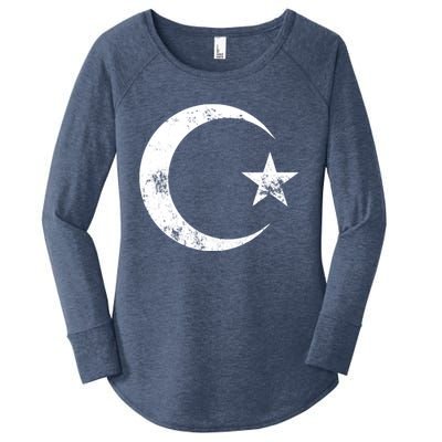 Islam Symbol Cool Islamic Muslim Sign Gift Funny Gift Women's Perfect Tri Tunic Long Sleeve Shirt