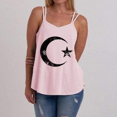 Islam Symbol Cool Islamic Muslim Sign Gift Funny Gift Women's Strappy Tank