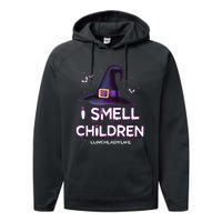 I Smell Children Lunch Lady Life Halloween For Lunch Lady Performance Fleece Hoodie