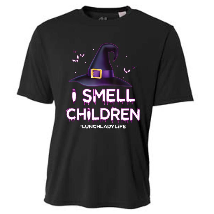 I Smell Children Lunch Lady Life Halloween For Lunch Lady Cooling Performance Crew T-Shirt