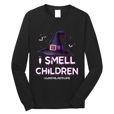 I Smell Children Lunch Lady Life Halloween For Lunch Lady Long Sleeve Shirt