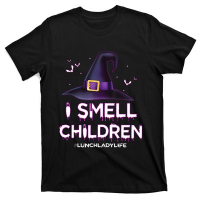 I Smell Children Lunch Lady Life Halloween For Lunch Lady T-Shirt