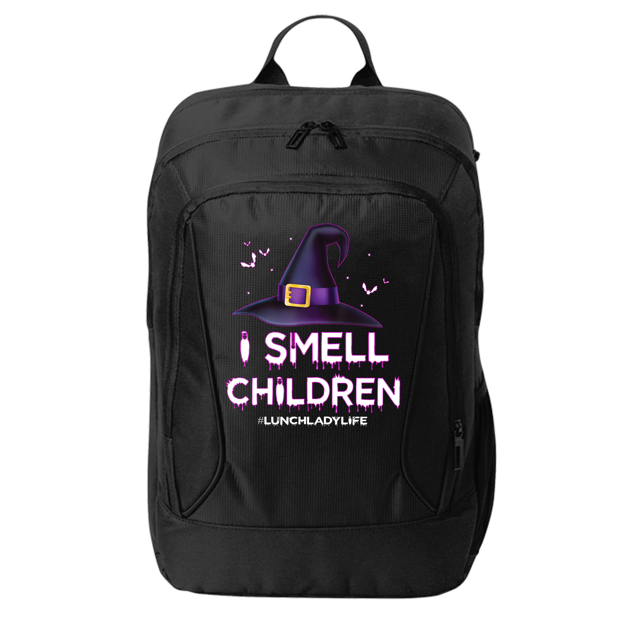 I Smell Children Lunch Lady Life Halloween For Lunch Lady City Backpack