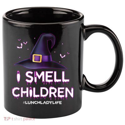 I Smell Children Lunch Lady Life Halloween For Lunch Lady 11oz C Handle Ceramic Mug
