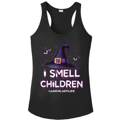 I Smell Children Lunch Lady Life Halloween For Lunch Lady Ladies PosiCharge Competitor Racerback Tank