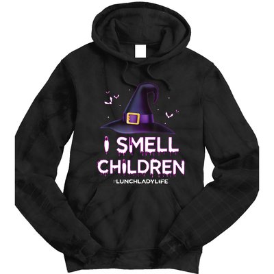 I Smell Children Lunch Lady Life Halloween For Lunch Lady Tie Dye Hoodie