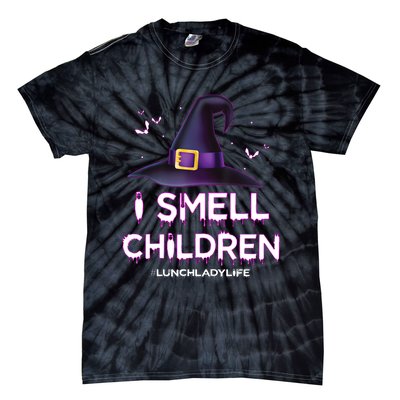 I Smell Children Lunch Lady Life Halloween For Lunch Lady Tie-Dye T-Shirt