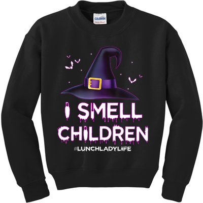 I Smell Children Lunch Lady Life Halloween For Lunch Lady Kids Sweatshirt