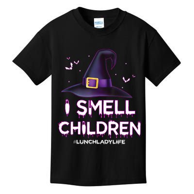 I Smell Children Lunch Lady Life Halloween For Lunch Lady Kids T-Shirt