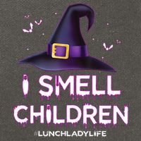 I Smell Children Lunch Lady Life Halloween For Lunch Lady Cotton Canvas Backpack