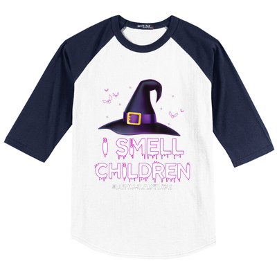 I Smell Children Lunch Lady Life Halloween For Lunch Lady Baseball Sleeve Shirt